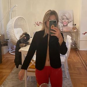 Black vintage velvet jacket